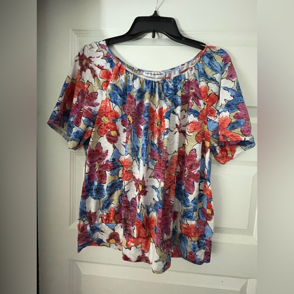 Cathy Daniel’s  Floral Women's Top - Multicolor Crop Top